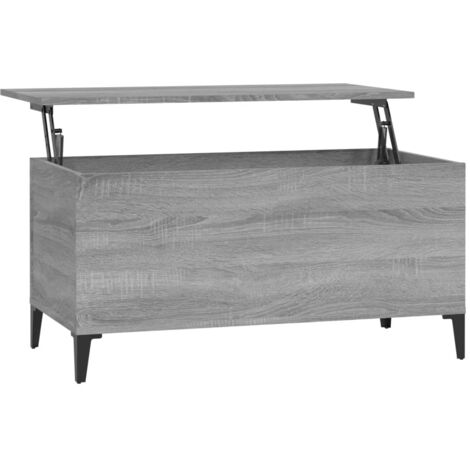 Table basse Sonoma gris 90x44,5x45 Bois d'ingénierie