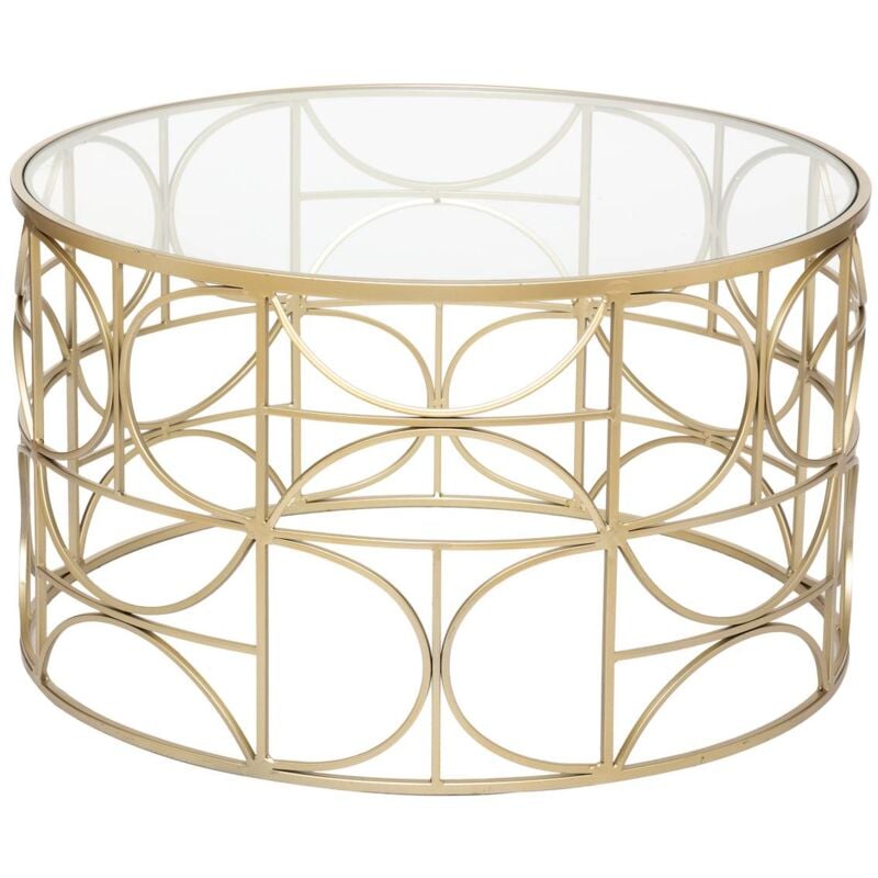 Atmosphera - Table basse Suite doré D71cm créateur d'intérieur