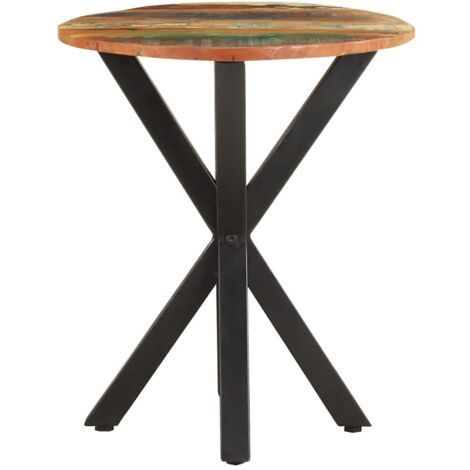 Table Basse  Table à café  Table d'appoint 48x48x56 cm Bois de récupération massif BV85859
