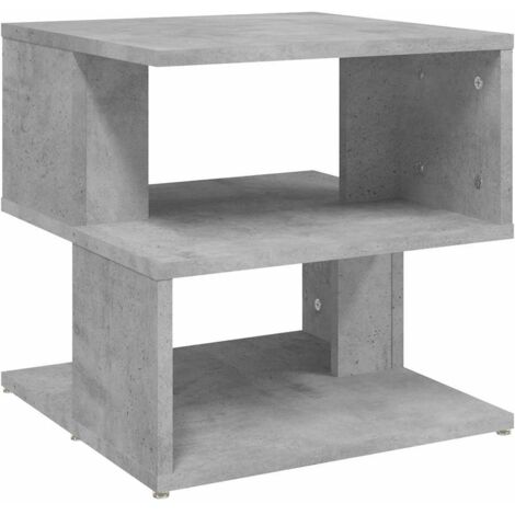 Table Basse  Table à café  Table d'appoint Gris béton 40x40x40 cm Aggloméré BV16336