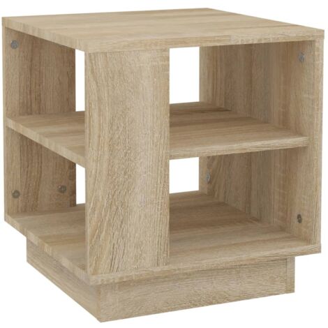 Table basse Table d'appoint pour Salon Chambre - Chêne sonoma 40x40x43 cm Bois d'ingénierie BV666757 - BonneVie