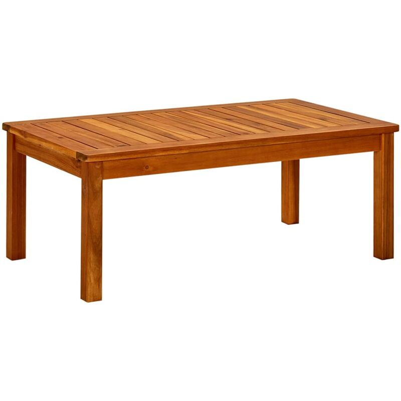 Table basse Table d'appoint pour Salon Chambre - de jardin 90x50x36 cm Bois solide d'acacia BV435599
