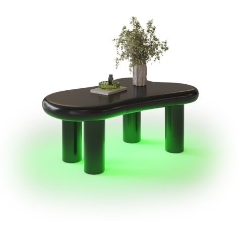 Table basse  Table d'appoint   Table de Salon Noir MDF