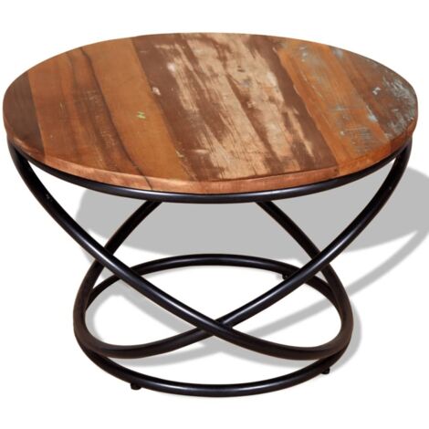 Table basse Table de salon  Bout de canapé Bois de récupération massif 60 x 60 x 40 cm 44348