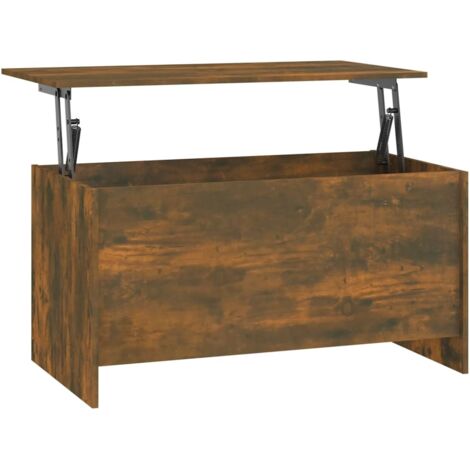 Table basse Table de salon Bout de canapé Chêne fumé 102x55,5x52,5 cm Bois d'ingénierie 61335