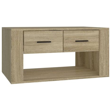 Table basse Table de salon  Bout de canapé Chêne sonoma 80x50x40 cm Bois d'ingénierie 37402