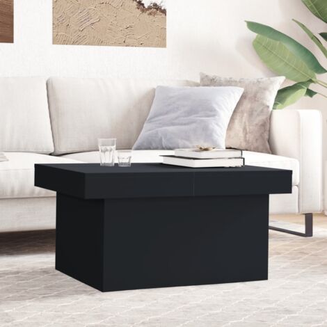 Table basse, Table de salon, Bout de canapé noir 100x55x40 cm bois d'ingénierie WFE156423 DESIGN IN