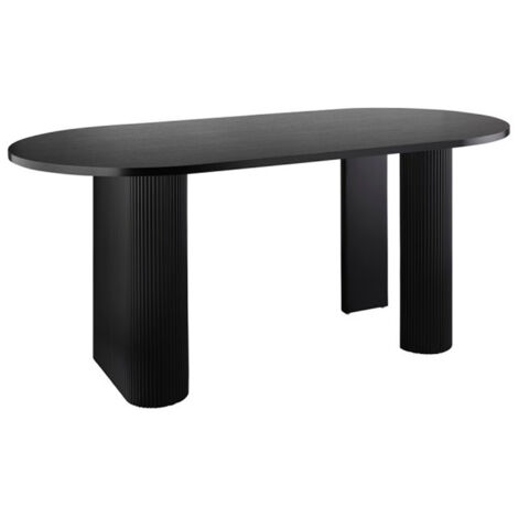 Table basse, table de salon rectangulaire en bois coloris noir -  Longueur 120 x Profondeur 60 x Hauteur 45 cm