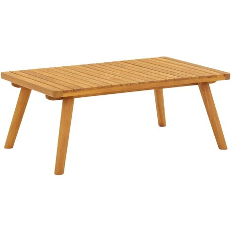 Table basse, Table de Salon, Table d'appoint de jardin 90x55x35 cm Bois solide d'acacia XZZ81150433