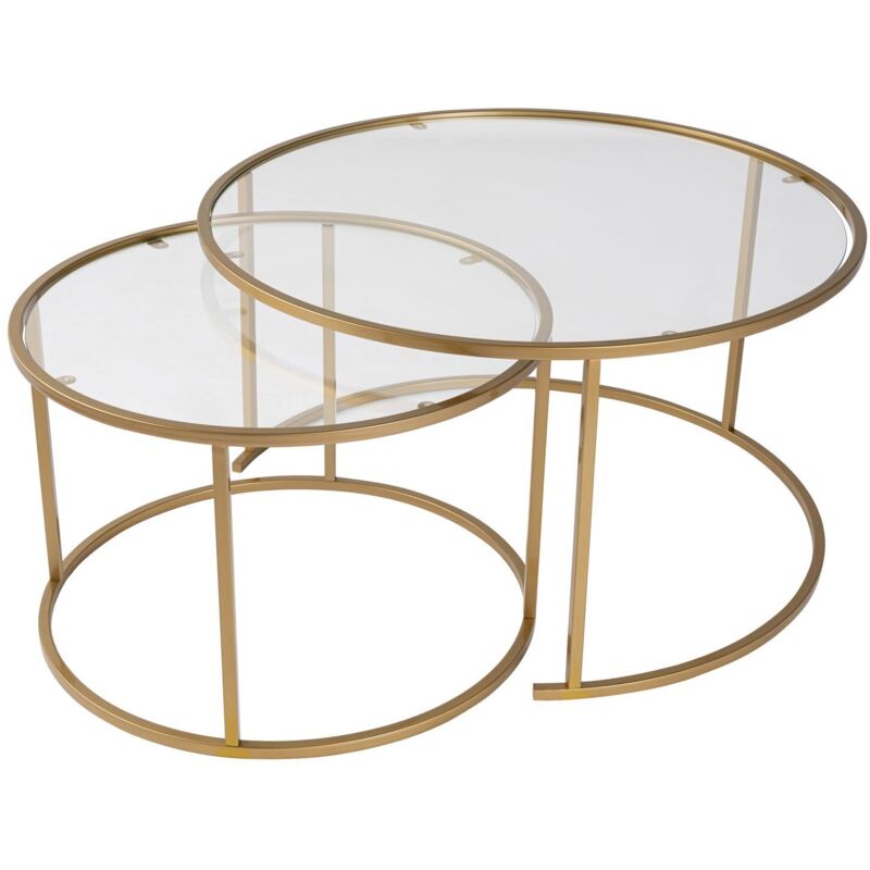 Table basse, table de salon, table d'appoint Set Gold Table basse, table de salon, table d'appoint Set Gold