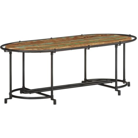 Table basse  Table de salon  Table de café 110x55x40 cm bois massif de récupération