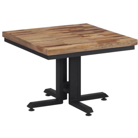 Table basse  Table de salon  Table de café 55x55x40 cm teck de récupération massif
