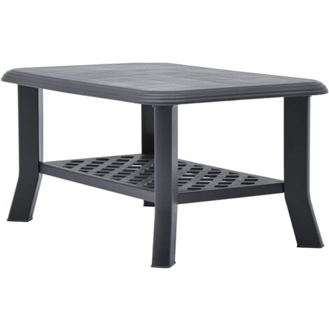 Table basse  Table de salon  Table de café Anthracite 90x60x46 cm Plastique