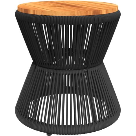 Table basse  Table de salon  Table de café avec base en fil de fer noir bois d'acacia massif