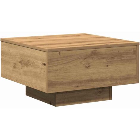 Table basse  Table de salon  Table de café Chêne artisanal 55 x 55 x 31 cm
