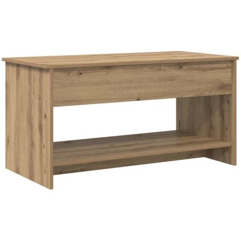 Table basse  Table de salon  Table de café Chêne artisanal 80 x 50,5 x 41,5 cm
