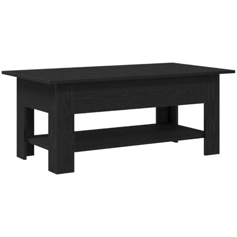 Table basse  Table de salon  Table de café Chêne noir 102 x 55 x 42 cm Bois d'ingénierie