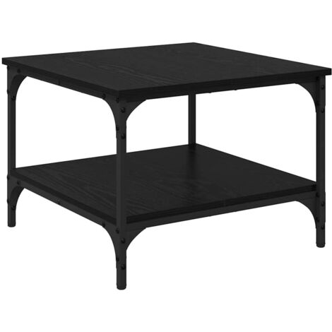 Table basse  Table de salon  Table de café Chêne noir 55 x 55 x 40 cm Bois d'ingénierie