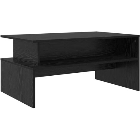 Table basse  Table de salon  Table de café Chêne noir 90 x 55 x 42,5 cm Bois d'ingénierie