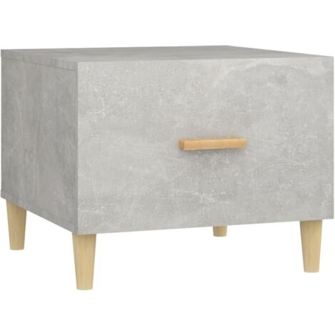 Table basse Table de salon Table de café Gris béton 50x50x40 cm Bois d'ingénierie
