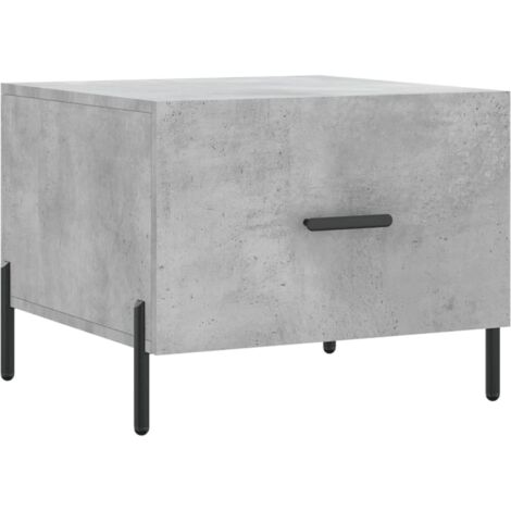 Table basse Table de salon Table de café gris béton 50x50x40 cm bois d'ingénierie