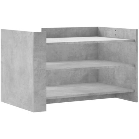 Table basse  Table de salon  Table de café gris béton 80x50x50 cm bois d'ingénierie