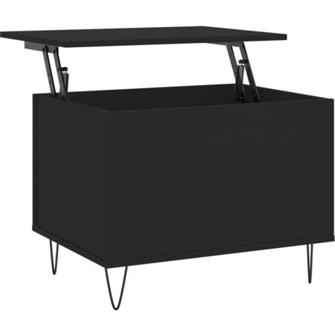 Table basse Table de salon Table de café Noir 60x44,5x45 cm Bois d'ingénierie