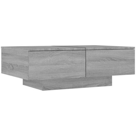 Table basse  Table de salon  Table de café Sonoma gris 90x60x31 cm Bois d'ingénierie