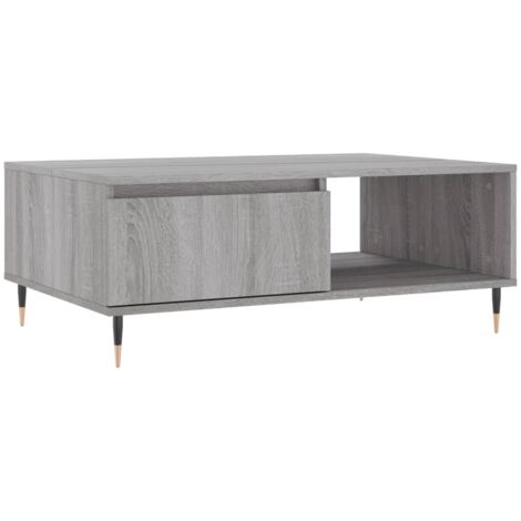 Table basse  Table de salon  Table de café sonoma gris 90x60x35 cm bois d'ingénierie