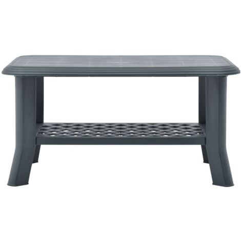 Table basse  Table de salon  Table de café Vert 90x60x46 cm Plastique