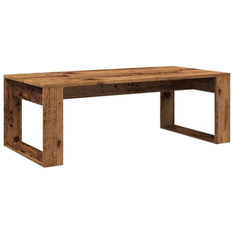 Table basse  Table de salon  Table de café vieux bois 102x50x35 cm bois d'ingénierie