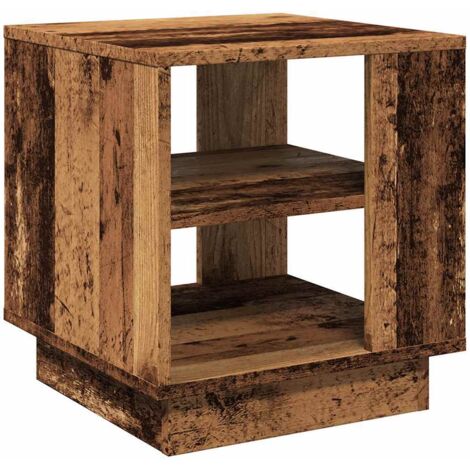 Table basse  Table de salon  Table de café vieux bois 40x40x43 cm bois d'ingénierie