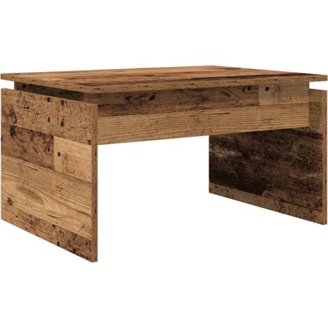 Table basse  Table de salon  Table de café vieux bois 68x50x38 cm bois d'ingénierie