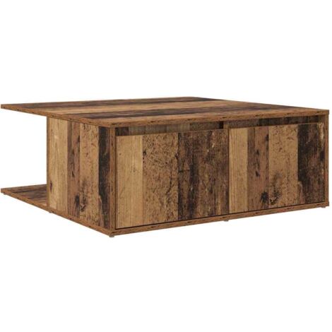 Table basse  Table de salon  Table de café Vieux bois 80 x 80 x 31 cm Bois d'ingénierie