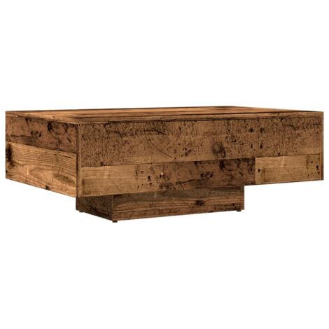 Table basse  Table de salon  Table de café vieux bois 85x55x31 cm bois d'ingénierie
