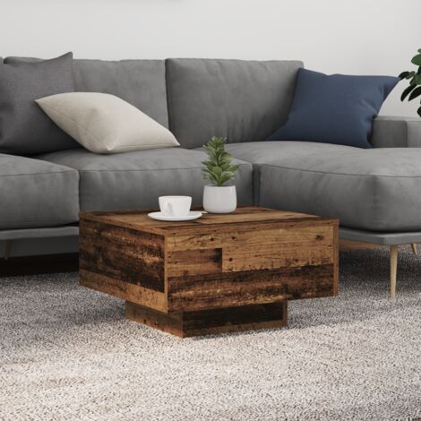 Table Basse-Table Salon Bois ancien 55 x 55 x 31 cm Bois d'ingénierie 128057