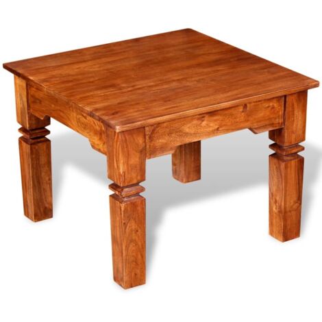 Table Basse-Table Salon Bois massif 60x60x45 cm 802452