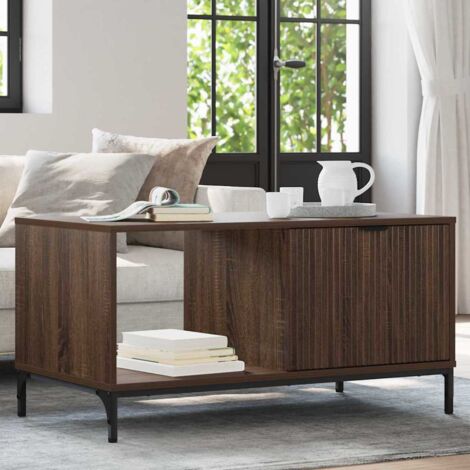 Table Basse-Table Salon Chêne marron 90 x 49 x 46 cm Bois d'ingénierie 196586