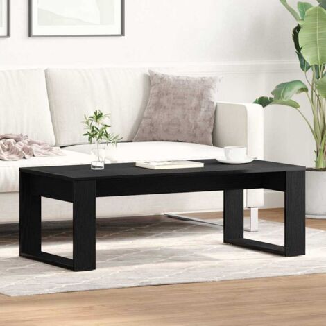 Table Basse-Table Salon Chêne noir 102 x 50 x 35 cm Bois d'ingénierie 203196