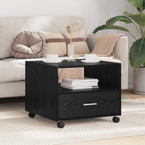 Table Basse-Table Salon Chêne noir 55 x 55 x 45 cm Bois d'ingénierie 248773