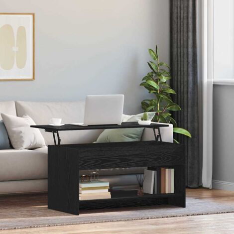Table Basse-Table Salon Chêne noir 80 x 50.5 x 41.5 cm Bois d'ingénierie 612946