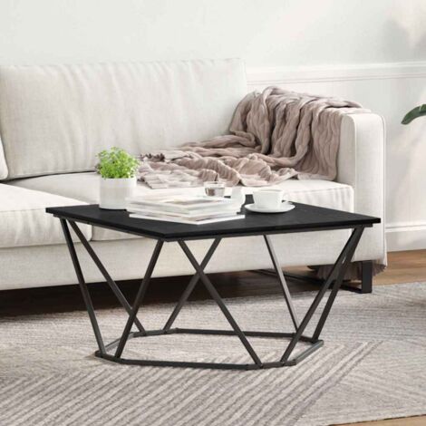 Table Basse-Table Salon Chêne noir 80 x 80 x 45 cm 646597