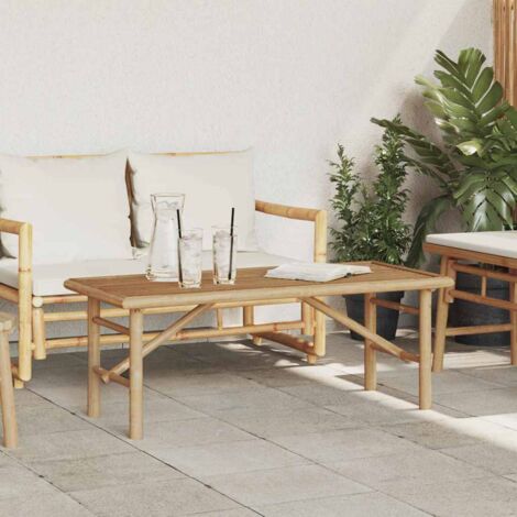 Table Basse-Table Salon Marron 110 x 50 x 43 cm Bambou 787743