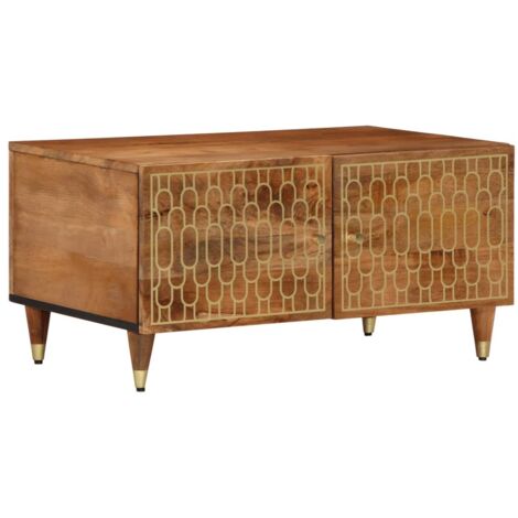 Table basse-Table Salon-Table d'appoint 80x50x40 cm bois de manguier massif 108417