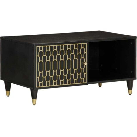 Table basse-Table Salon-Table d'appoint 80x50x40 cm bois de manguier massif 543218