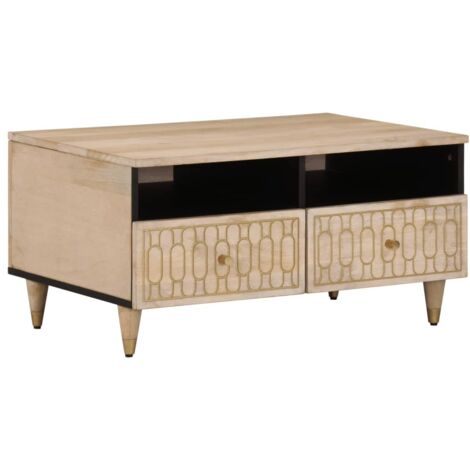 Table basse-Table Salon-Table d'appoint 80x54x40 cm bois de manguier massif 293599