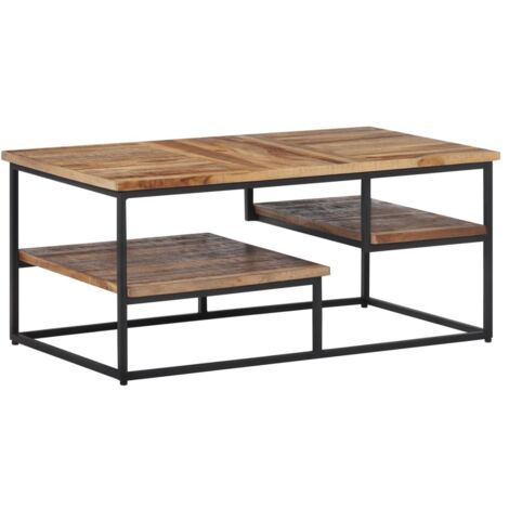 Table basse-Table Salon-Table d'appoint 90x50x39 cm teck de récupération massif 819861