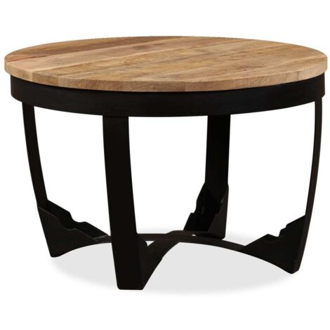Table basse-Table Salon -Table d'appoint bois de manguier brut 60x40 cm 467615