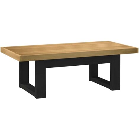 Table basse-Table Salon-Table d'appoint NOAIN pieds en forme de U 120x60x40 cm massif pin 560876