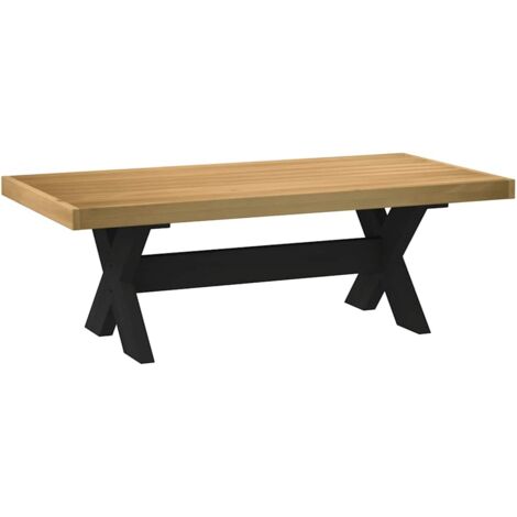 Table basse-Table Salon-Table d'appoint NOAIN pieds en forme de X 120x60x40 cm massif pin 691406